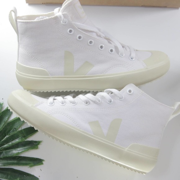 Veja Shoes - Veja Nova HT Canvas High Top Cream White Women Sneakers 003344 7Womens/5.5 Youth